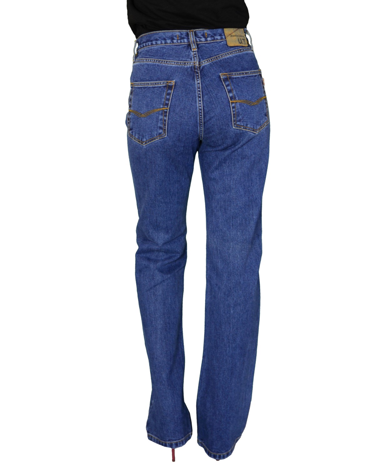 Γυναικείο τζιν ψηλόμεσο μπλε bootcut 100669 φωτογραφία